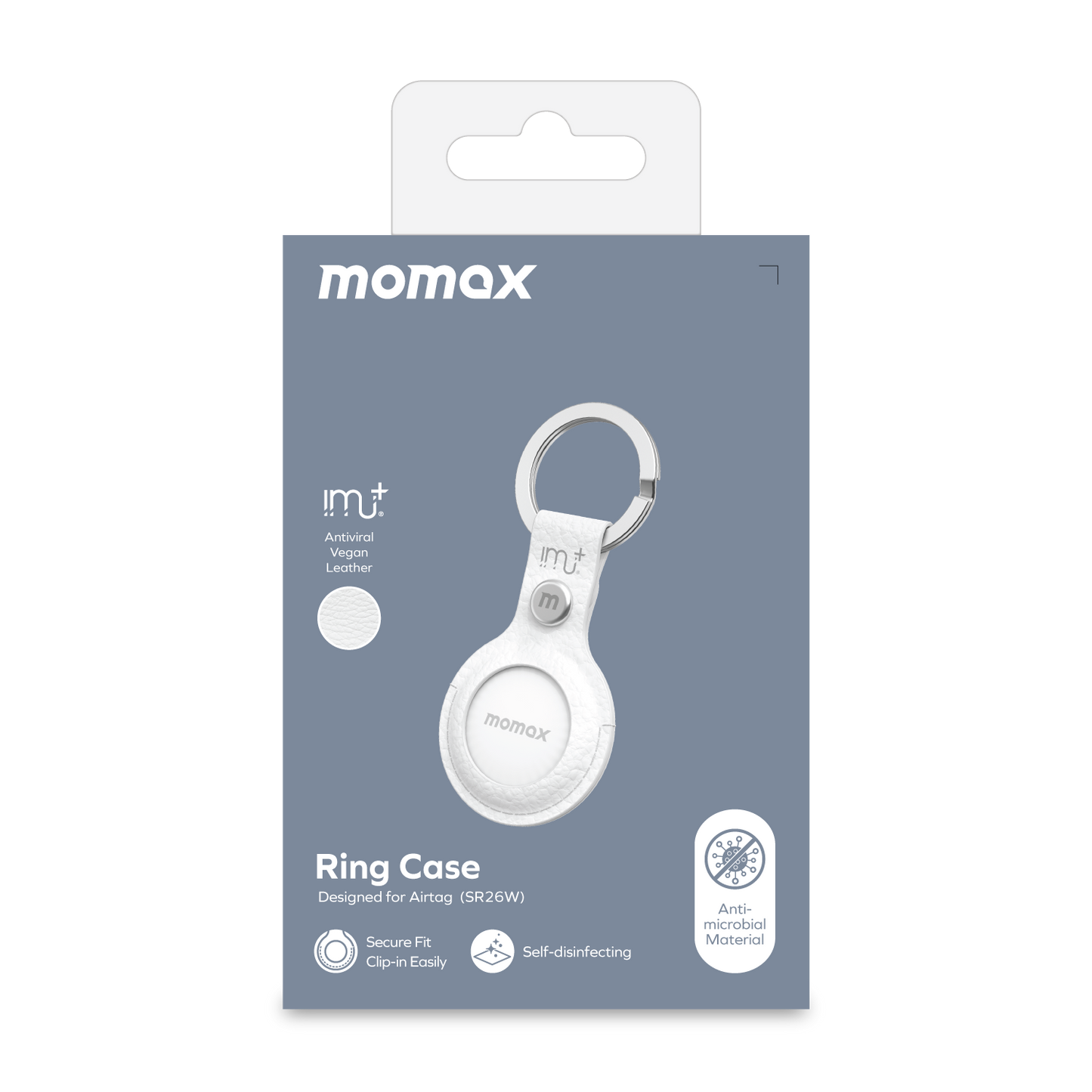 Finder Tag Vegan Leather Case Holder with Keyring