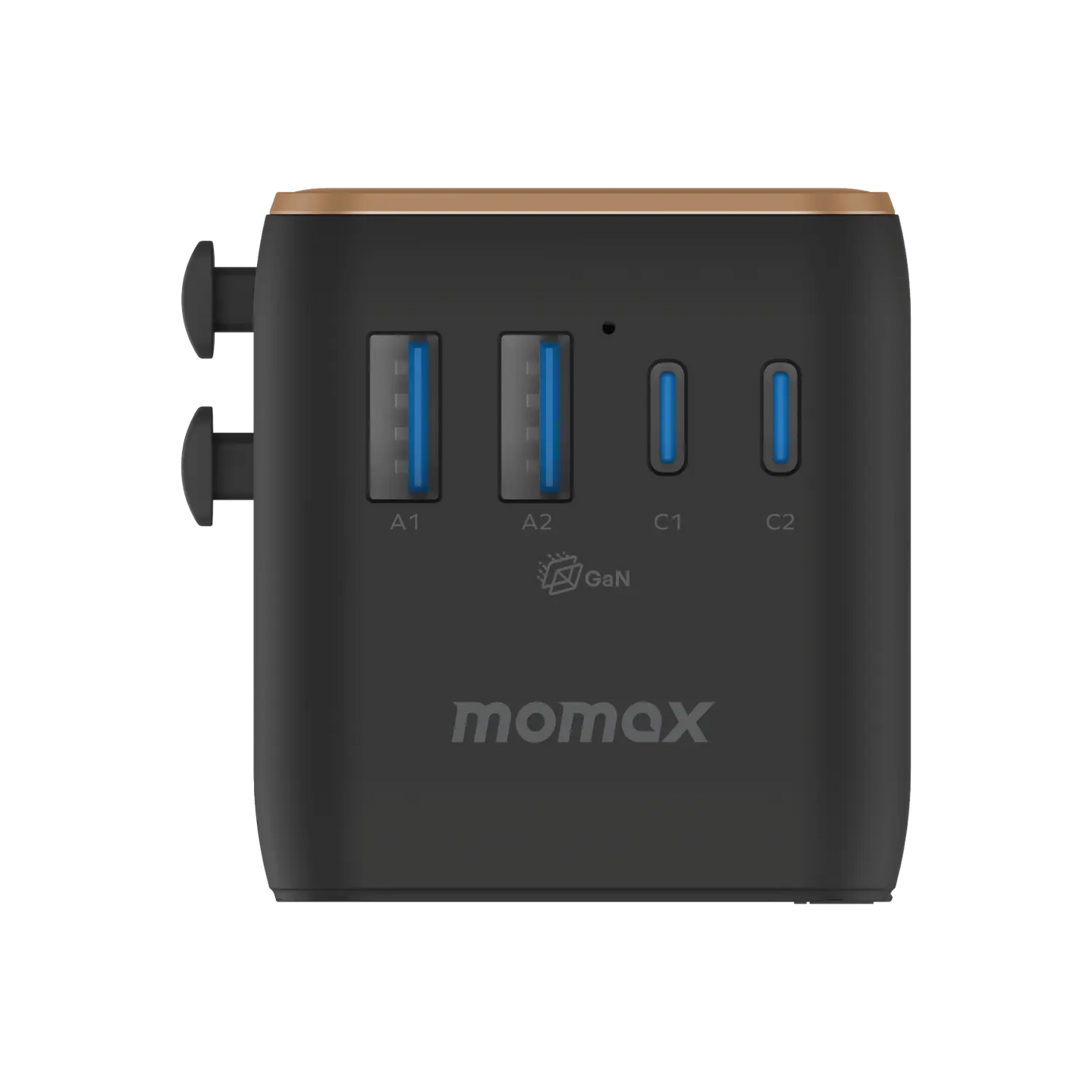 1-World² 5-Port Mini Universal Travel GaN Charger 70W with Dual AC