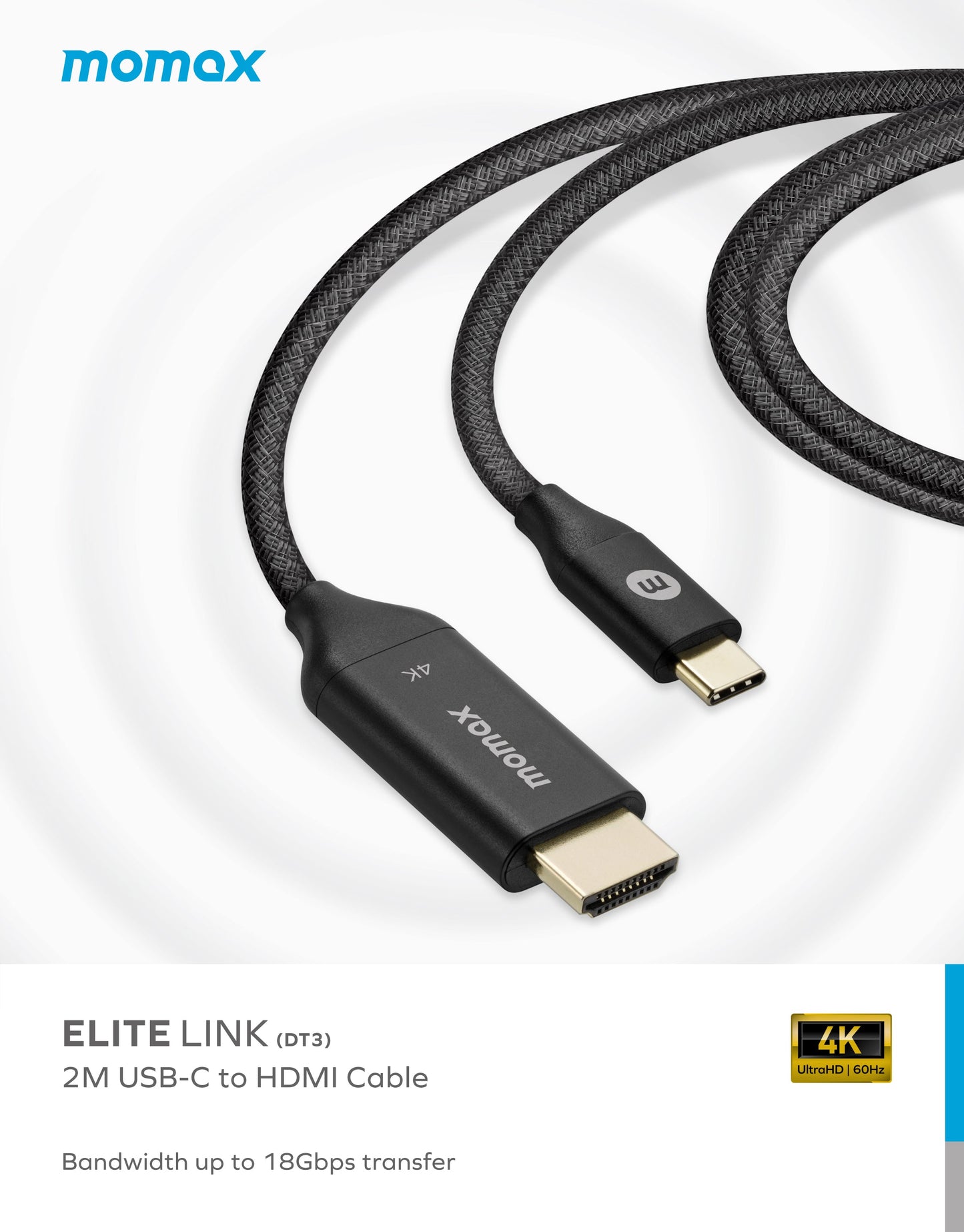 EliteLink USB-C to HDMI Braided Cable 2m