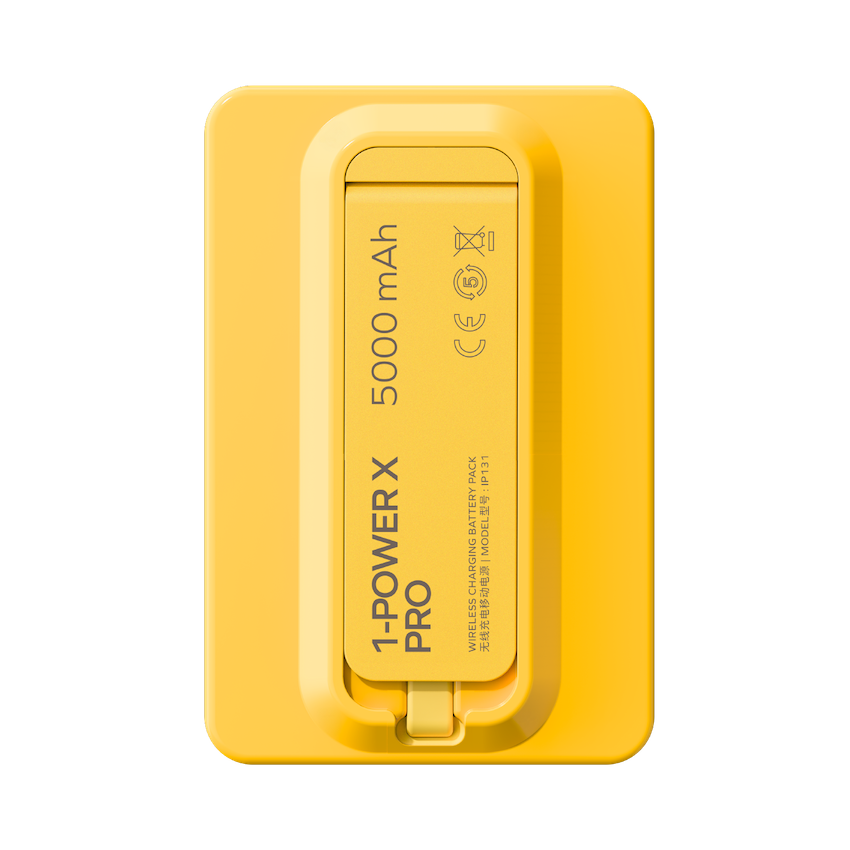 1-Power X Pro Magnetic Wireless Power Bank 5000mAh With Built-In USB-C Cable