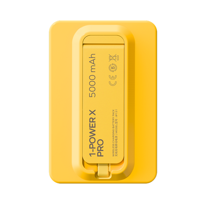 1-Power X Pro Magnetic Wireless Power Bank 5000mAh With Built-In USB-C Cable