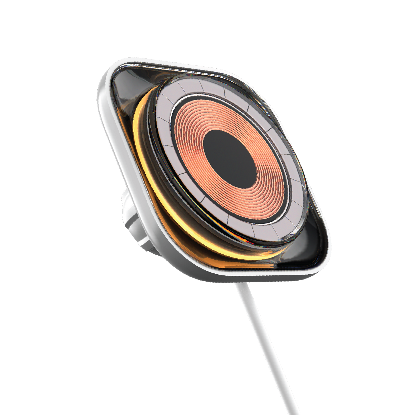 1-Charge Flow Magnetic Wireless Charging Car Mount 15W