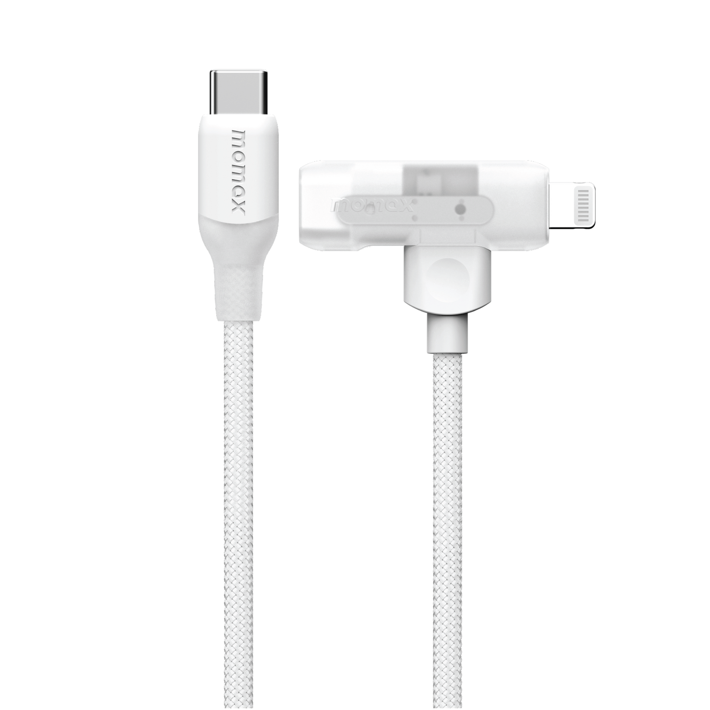 1-Link Flow Duo USB-C to USB-C & Lightning Braided Cable 60W 1.5m