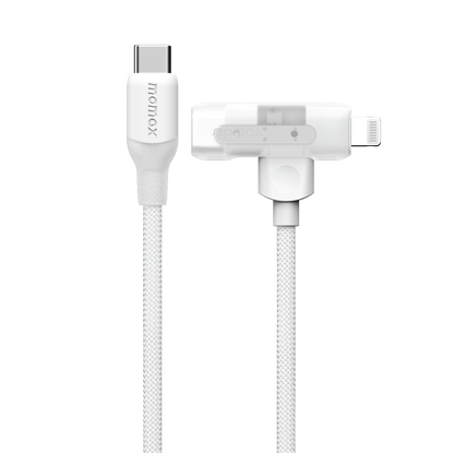 1-Link Flow Duo USB-C to USB-C & Lightning Braided Cable 60W 1.5m