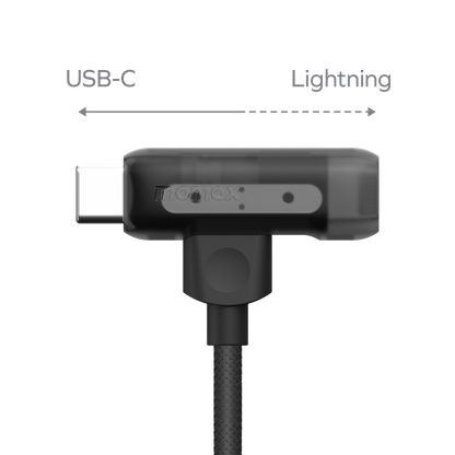 1-Link Flow Duo USB-C to USB-C & Lightning Braided Cable 60W 1.5m