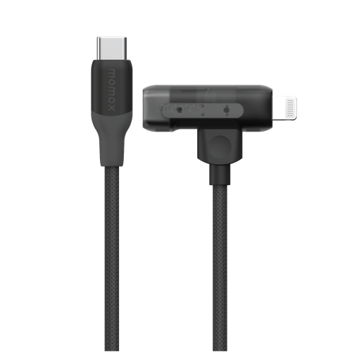 1-Link Flow Duo USB-C to USB-C & Lightning Braided Cable 60W 1.5m
