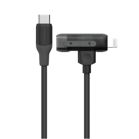 1-Link Flow Duo USB-C to USB-C & Lightning Braided Cable 60W 1.5m
