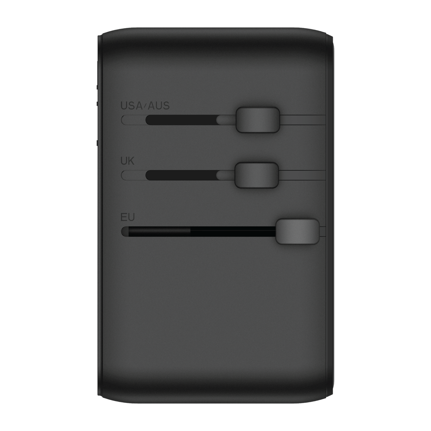 1-World+ 3-Port Travel Charger Built-In USB-C Cable 25W