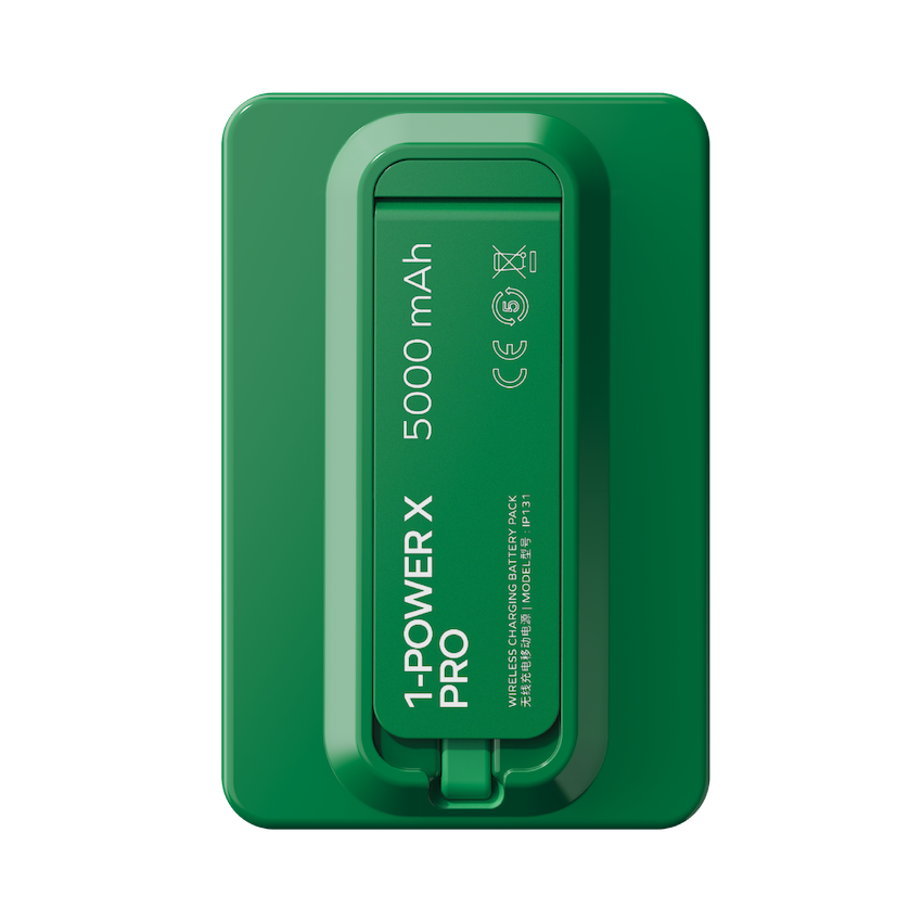 1-Power X Pro Magnetic Wireless Power Bank 5000mAh With Built-In USB-C Cable