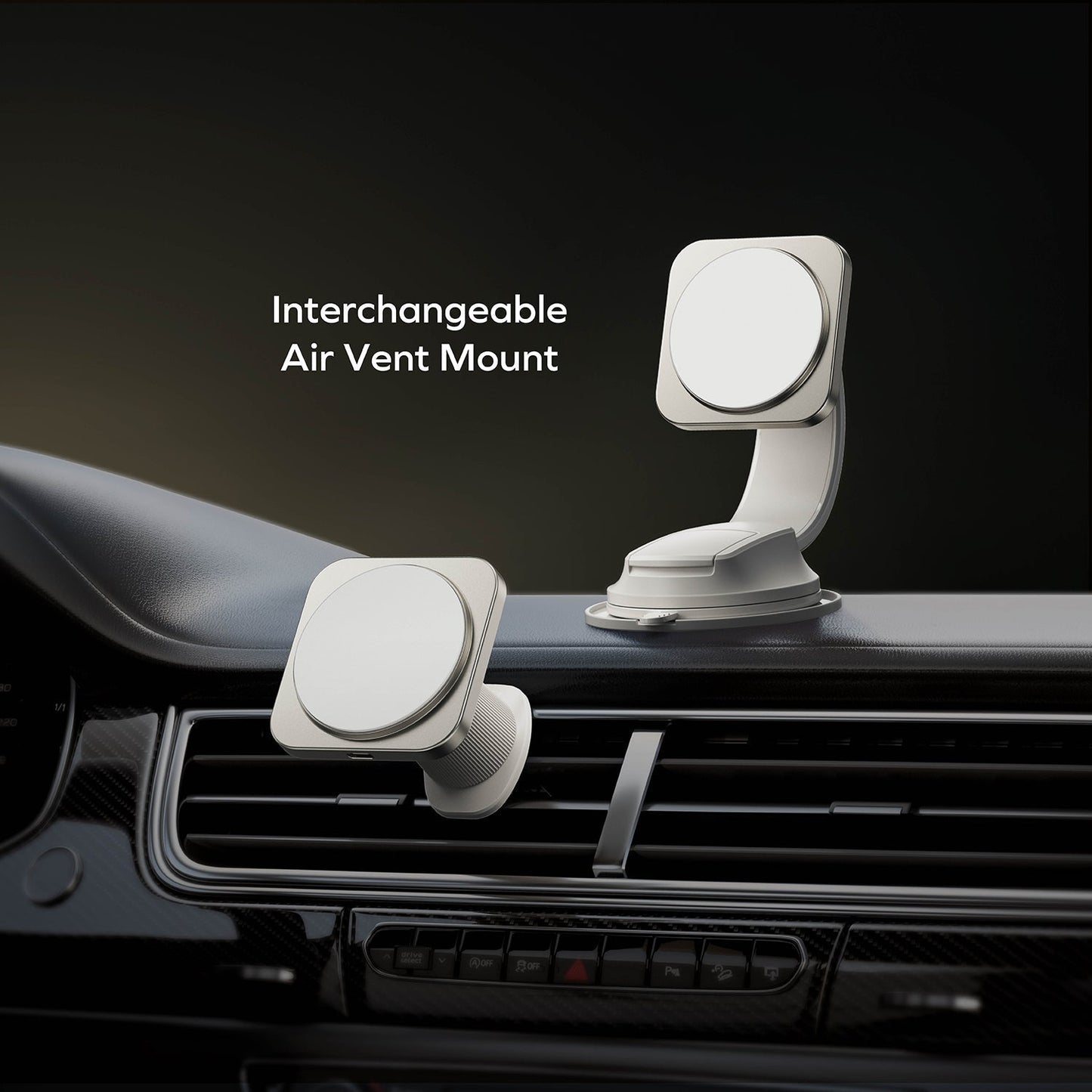 Q2.Mag Qi2 Magnetic Wireless Charging Car Mount 15W