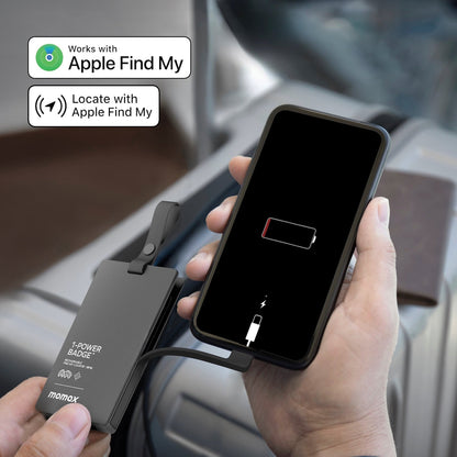 1-Power Badge+ Emergency Power Bank With Find My Locator