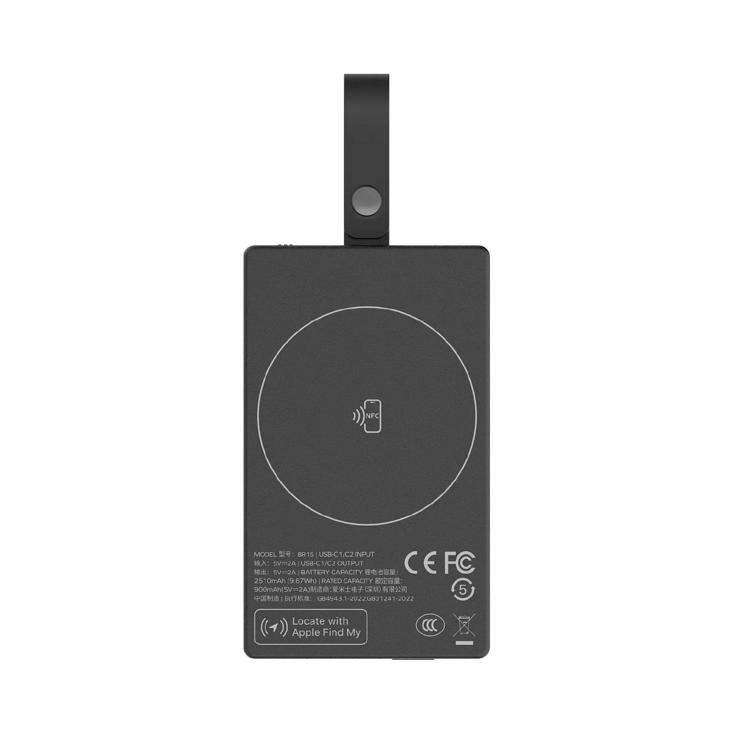 1-Power Badge+ Emergency Power Bank With Find My Locator