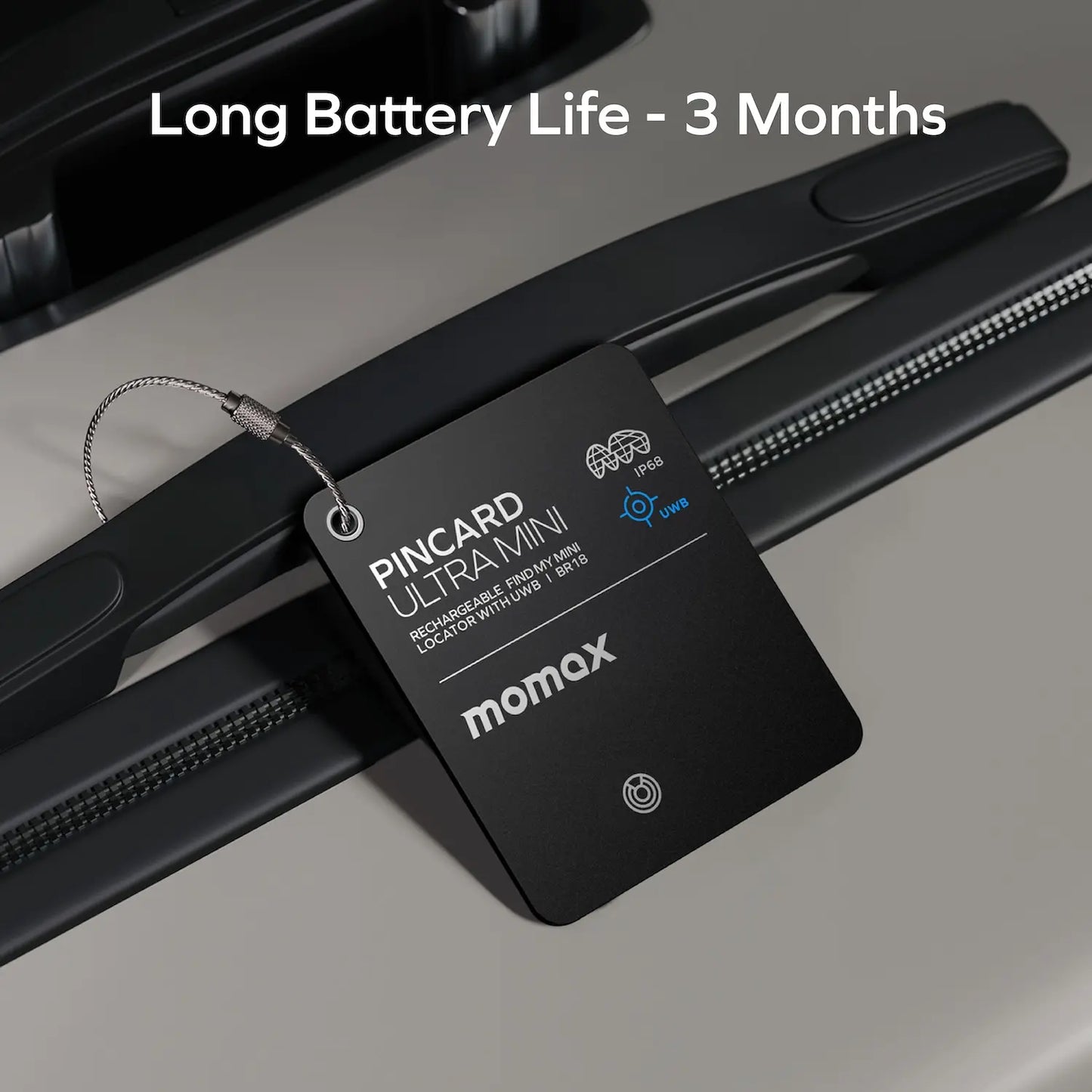 PinCard Ultra Mini Rechargeable Find My Mini Locator with UWB