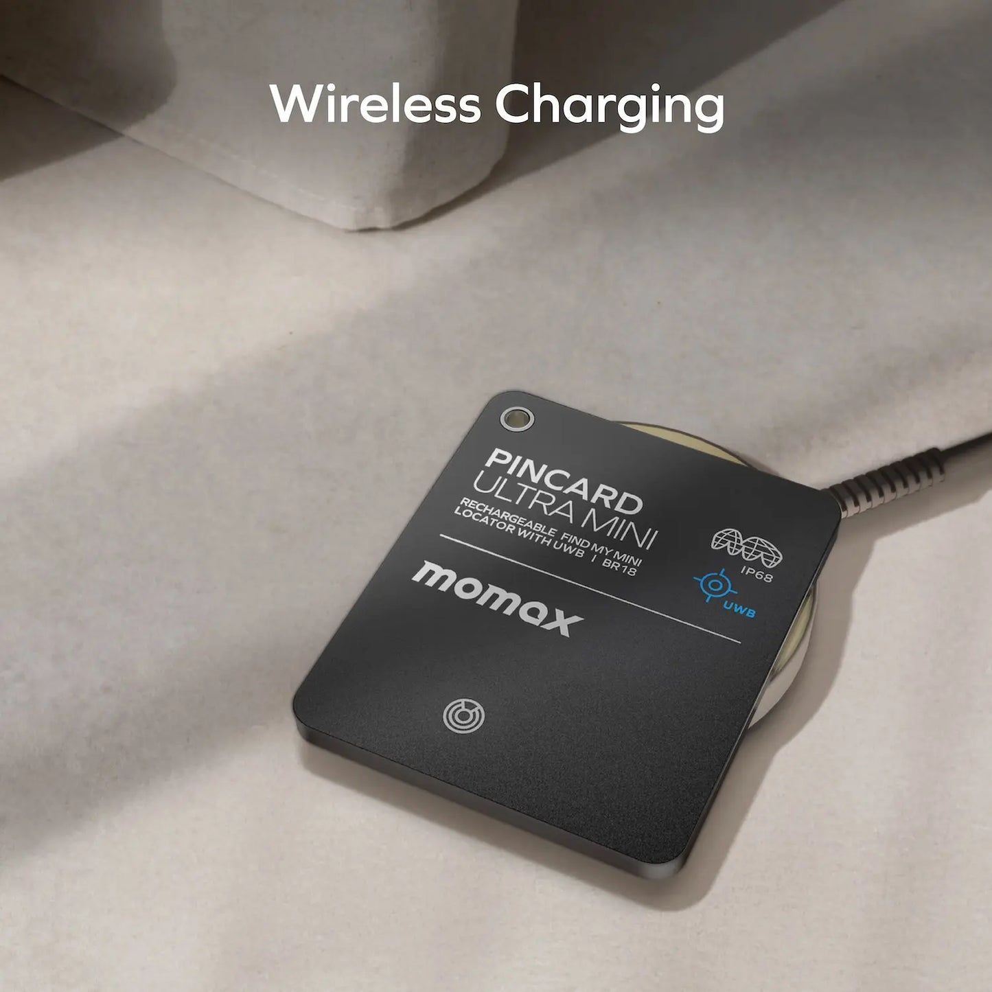 PinCard Ultra Mini Rechargeable Find My Mini Locator with UWB