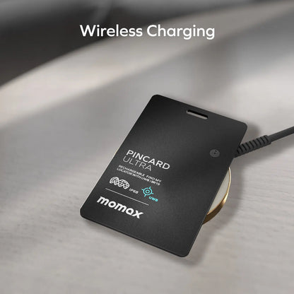 PinCard Ultra Rechargeable Find My Locator with UWB