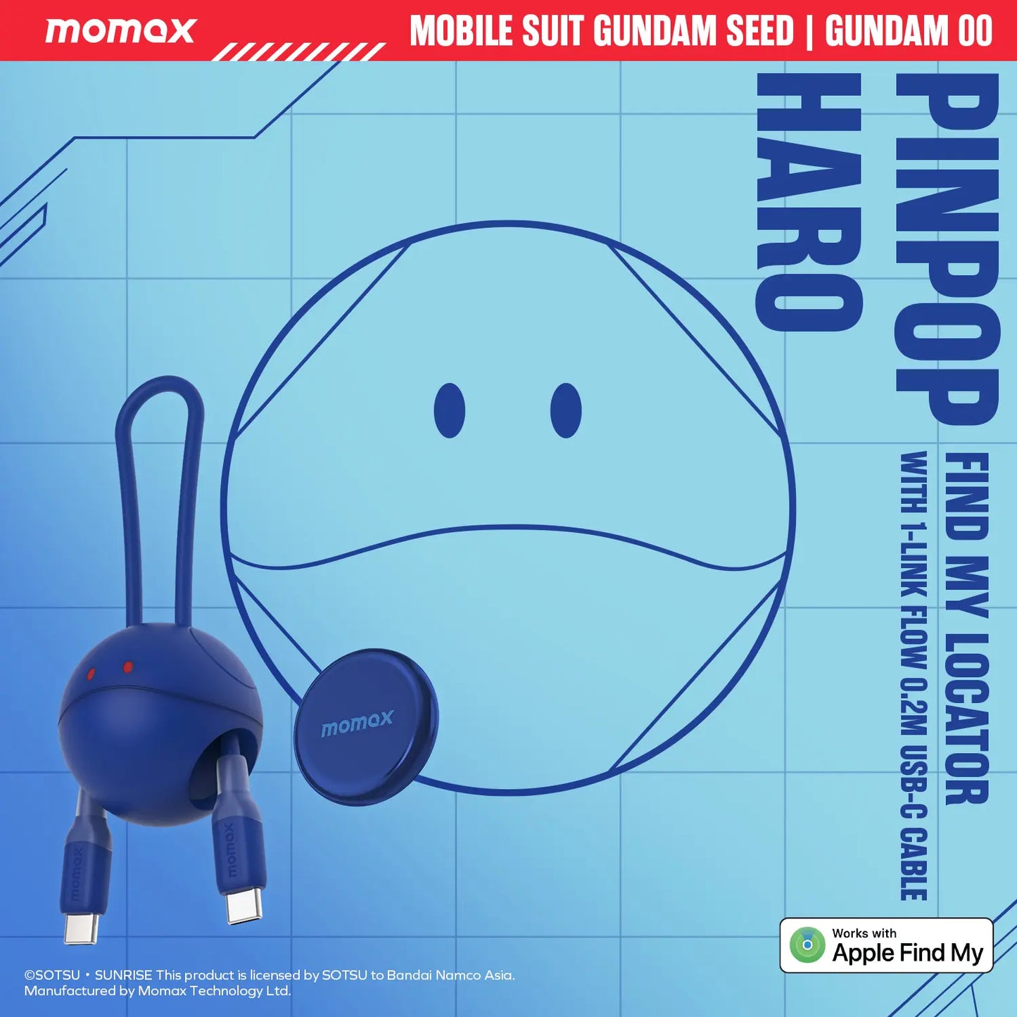 Pinpop Find My Locator With Built-In USB-C to USB-C Cable - Limited Edition