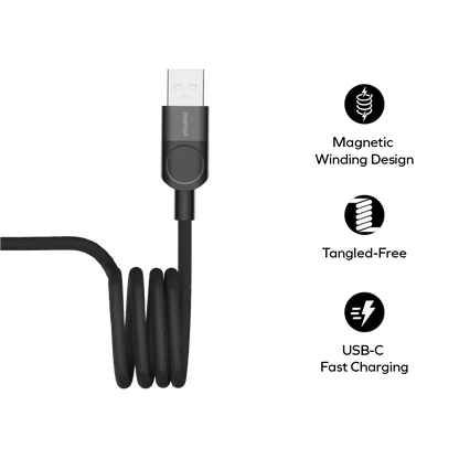 Mag.Link Magnetic USB-A to USB-C Cable 66W 1m