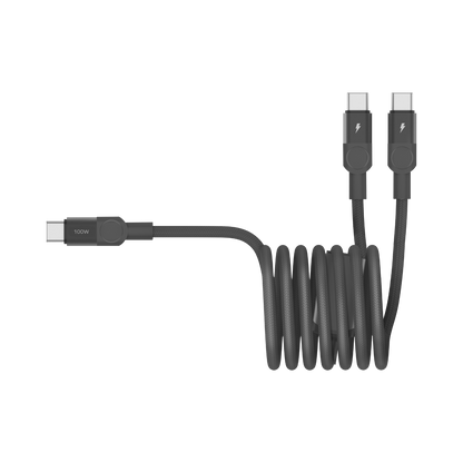 Mag.Link Magnetic USB-C to 2 USB-Cs Cable 100W 2m