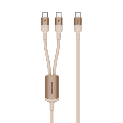 Mag.Link Magnetic USB-C to 2 USB-Cs Cable 100W 2m