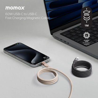 Mag.Link Magnetic USB-C to USB-C Cable 60W 1m