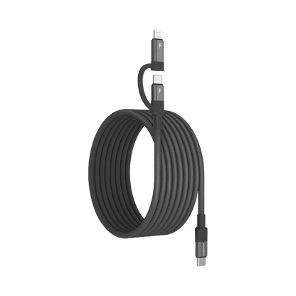 Mag.Link Duo Magnetic USB-C to USB-C & Lightning Cable 60W Up to 2m