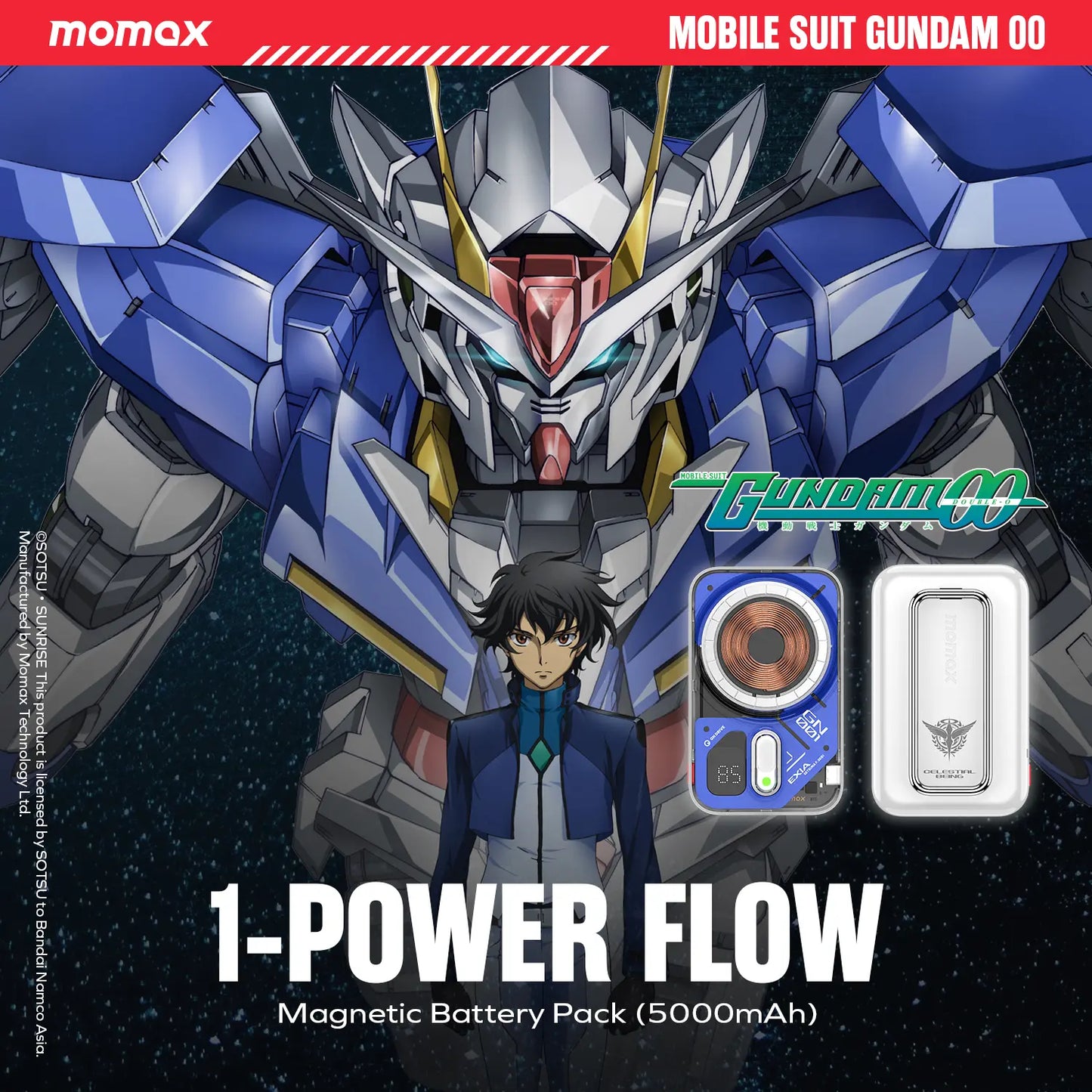 1-Power Flow Wireless Power Bank 5000mAh - Limited Edition