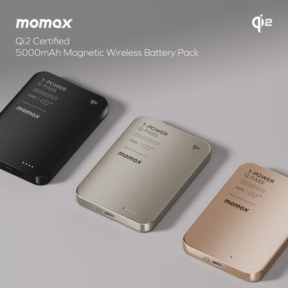 1-Power Q.Pass Qi2 Magnetic Wireless Power Bank 5000mAh