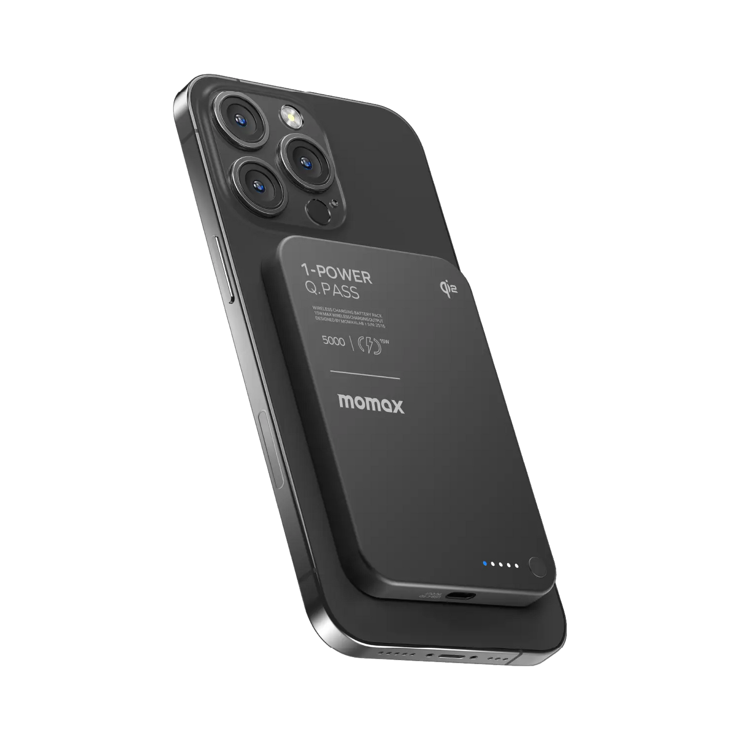 1-Power Q.Pass Qi2 Magnetic Wireless Power Bank 5000mAh