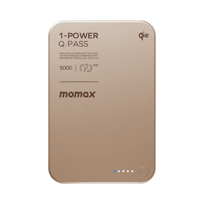 1-Power Q.Pass Qi2 Magnetic Wireless Power Bank 5000mAh