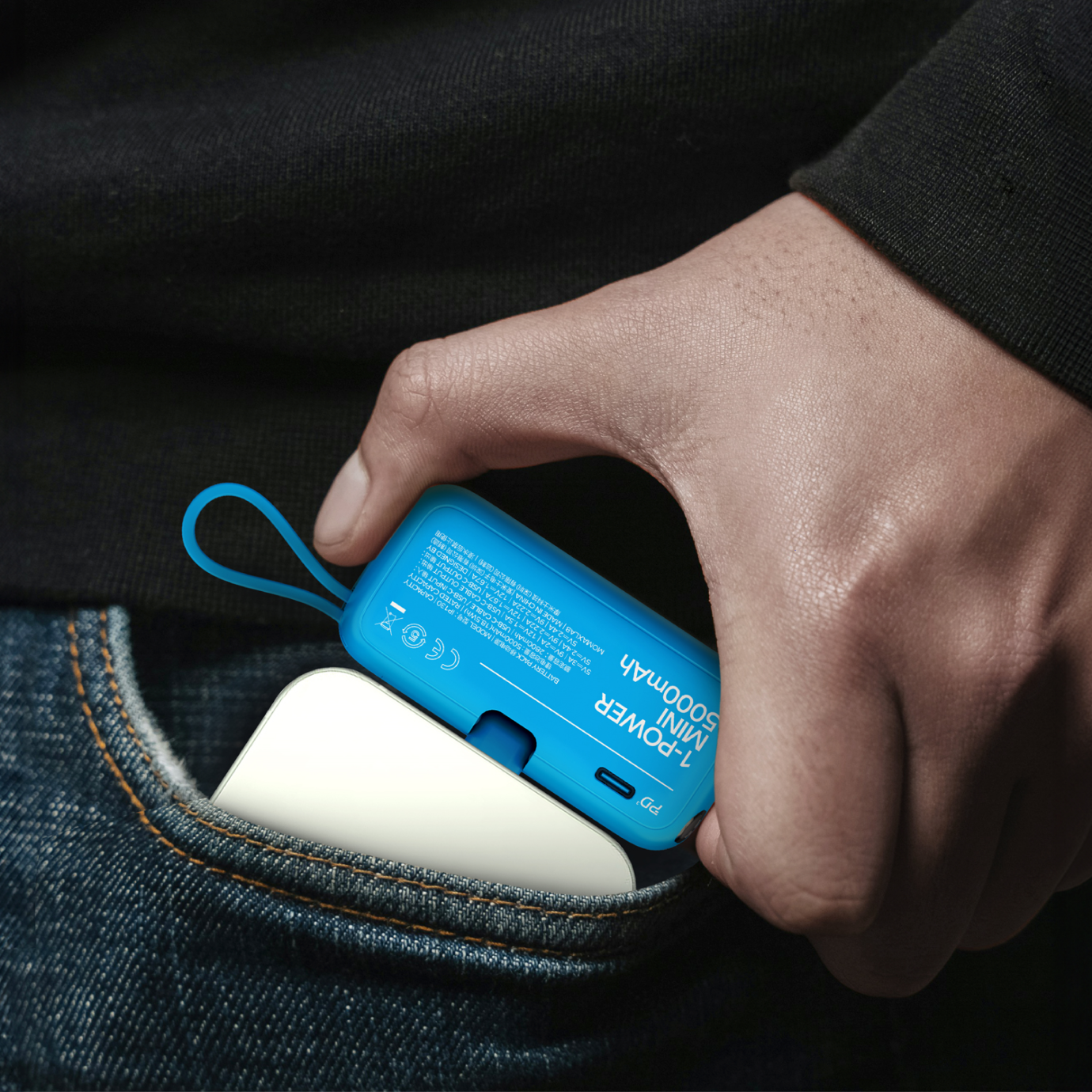 1-Power Mini 3-in-1 Power Bank 5000mAh