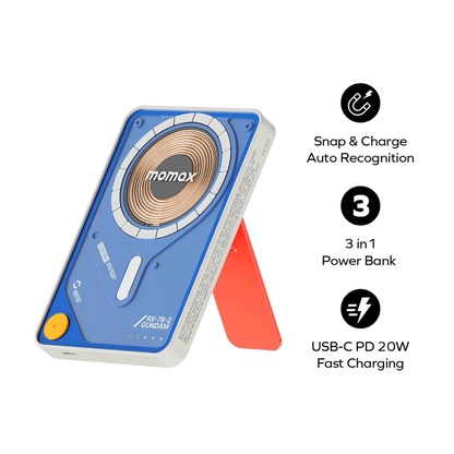 1-Power X Pro Magnetic Wireless Power Bank 5000mAh With Built-In USB-C Cable - Limited Edition