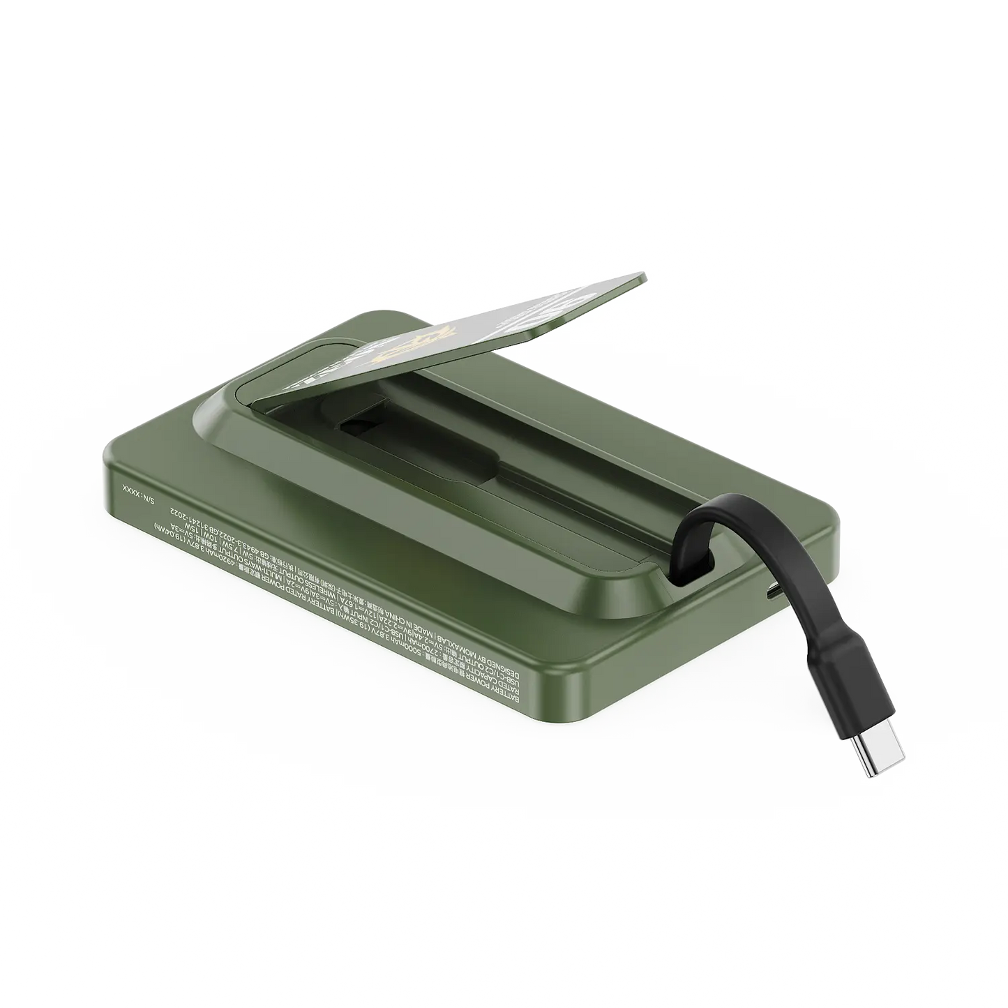 1-Power X Pro Magnetic Wireless Power Bank 5000mAh With Built-In USB-C Cable - Limited Edition