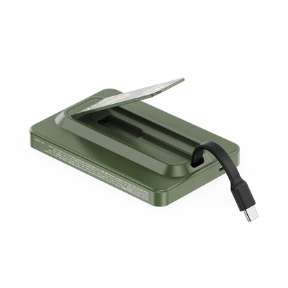 1-Power X Pro Magnetic Wireless Power Bank 5000mAh With Built-In USB-C Cable - Limited Edition