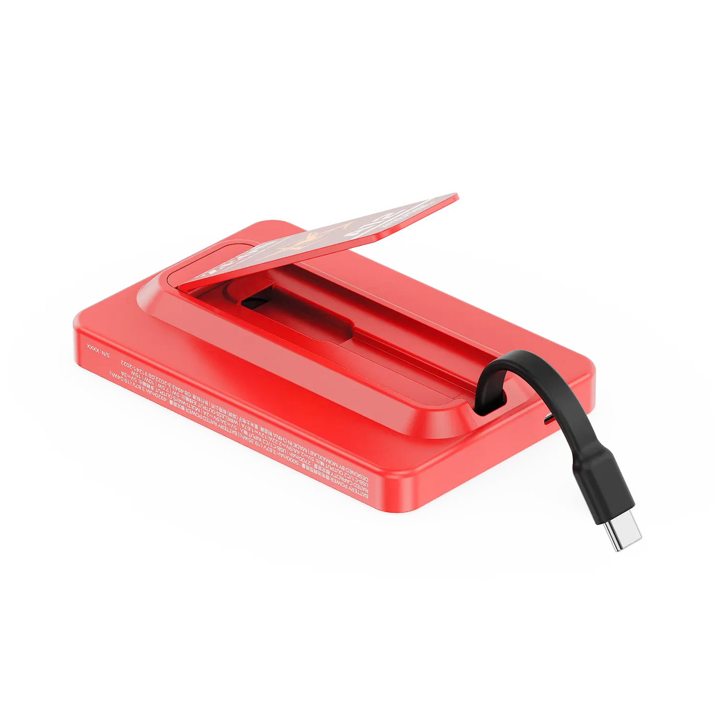 1-Power X Pro Magnetic Wireless Power Bank 5000mAh With Built-In USB-C Cable - Limited Edition