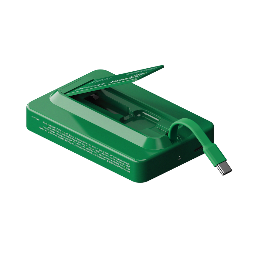 1-Power X Pro+ Magnetic Wireless Power Bank 10000mAh With Built-In USB-C Cable