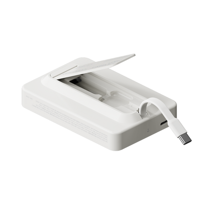 1-Power X Pro+ Magnetic Wireless Power Bank 10000mAh With Built-In USB-C Cable