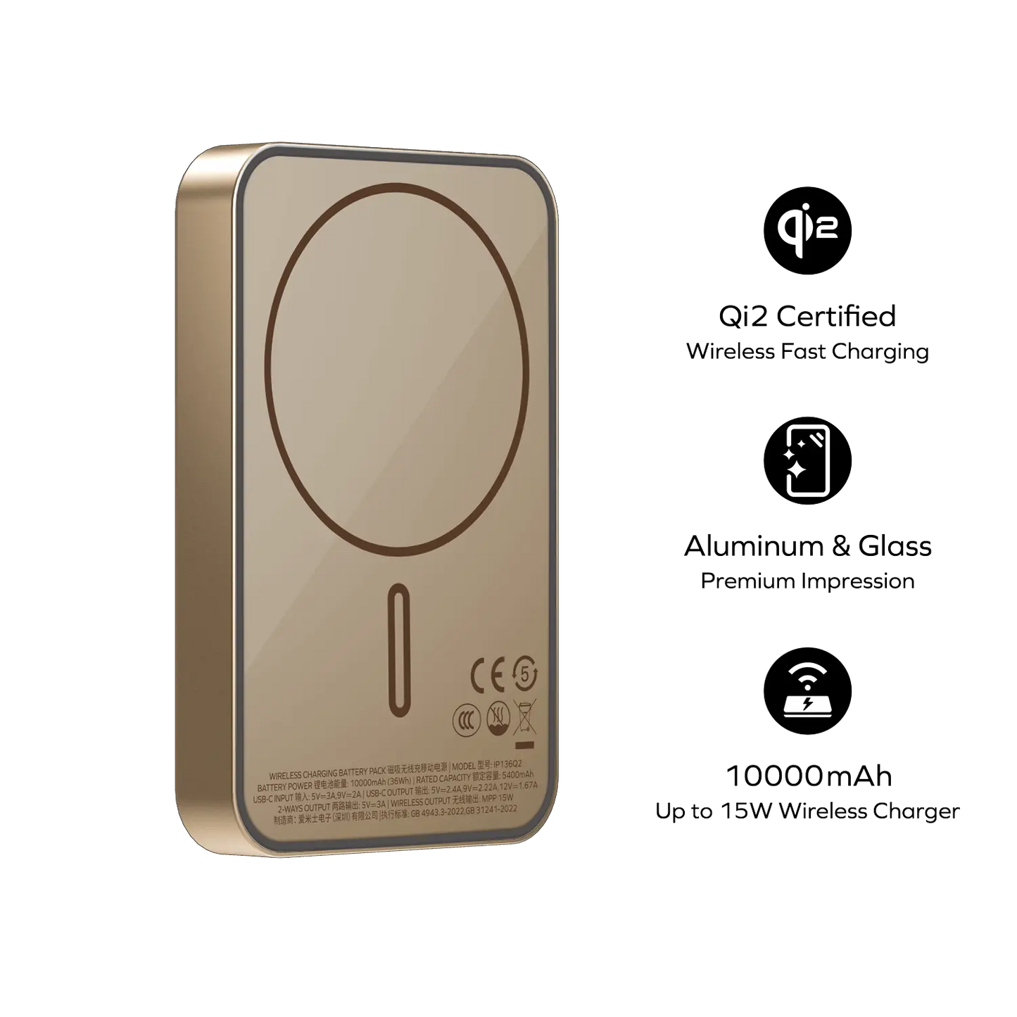 Q.Mag X1 Qi2 Magnetic Wireless Power Bank 10000mAh - Gen 2