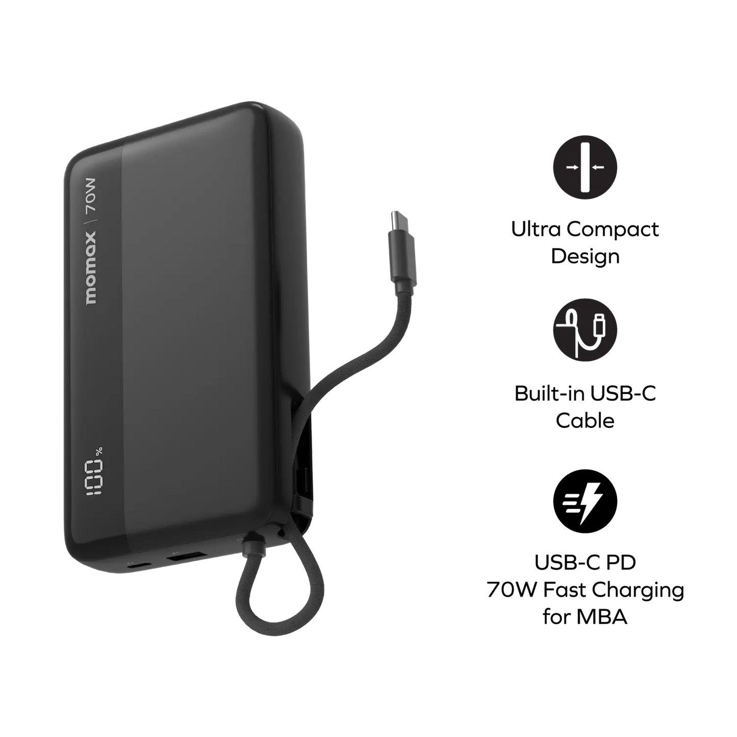 1-Power Ultra+ Power Bank 70W 20000mAh