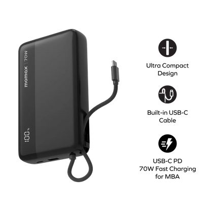 1-Power Ultra+ Power Bank 70W 20000mAh