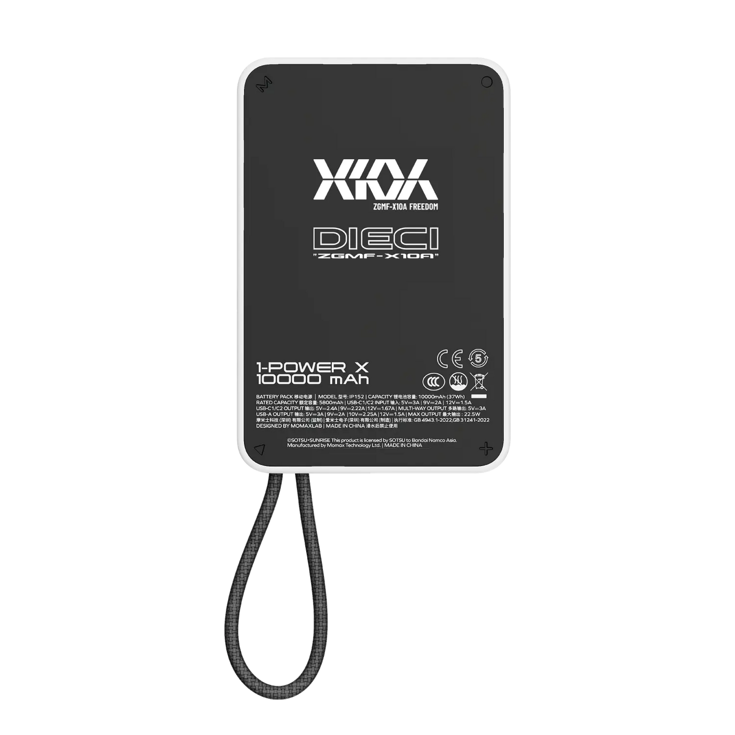 1-Power X Power Bank 10000mAh With Built-in USB-C Cable - Limited Edition