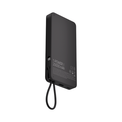 1-Power X Power Bank 20000mAh With Built-In USB-C Cable