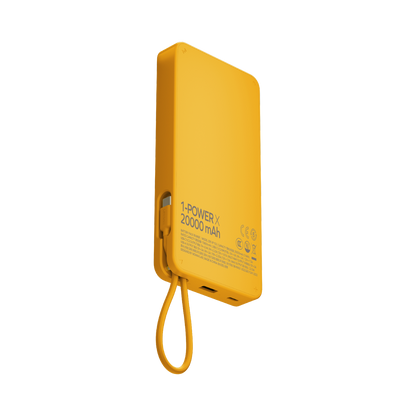 1-Power X Power Bank 20000mAh With Built-In USB-C Cable