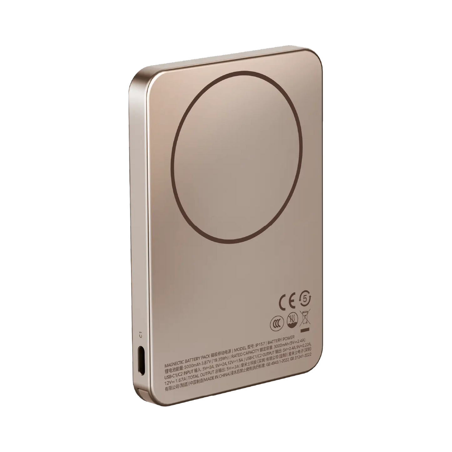 1-Power F.Pass⁺ 5000mAh Magnetic Battery Pack with Built-in Cable