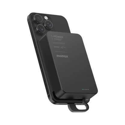 1-Power F.Pass⁺ 20000mAh Battery Pack with Built-in Cable and Magnetic Attachment