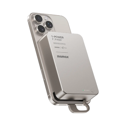 1-Power F.Pass⁺ 20000mAh Battery Pack with Built-in Cable and Magnetic Attachment