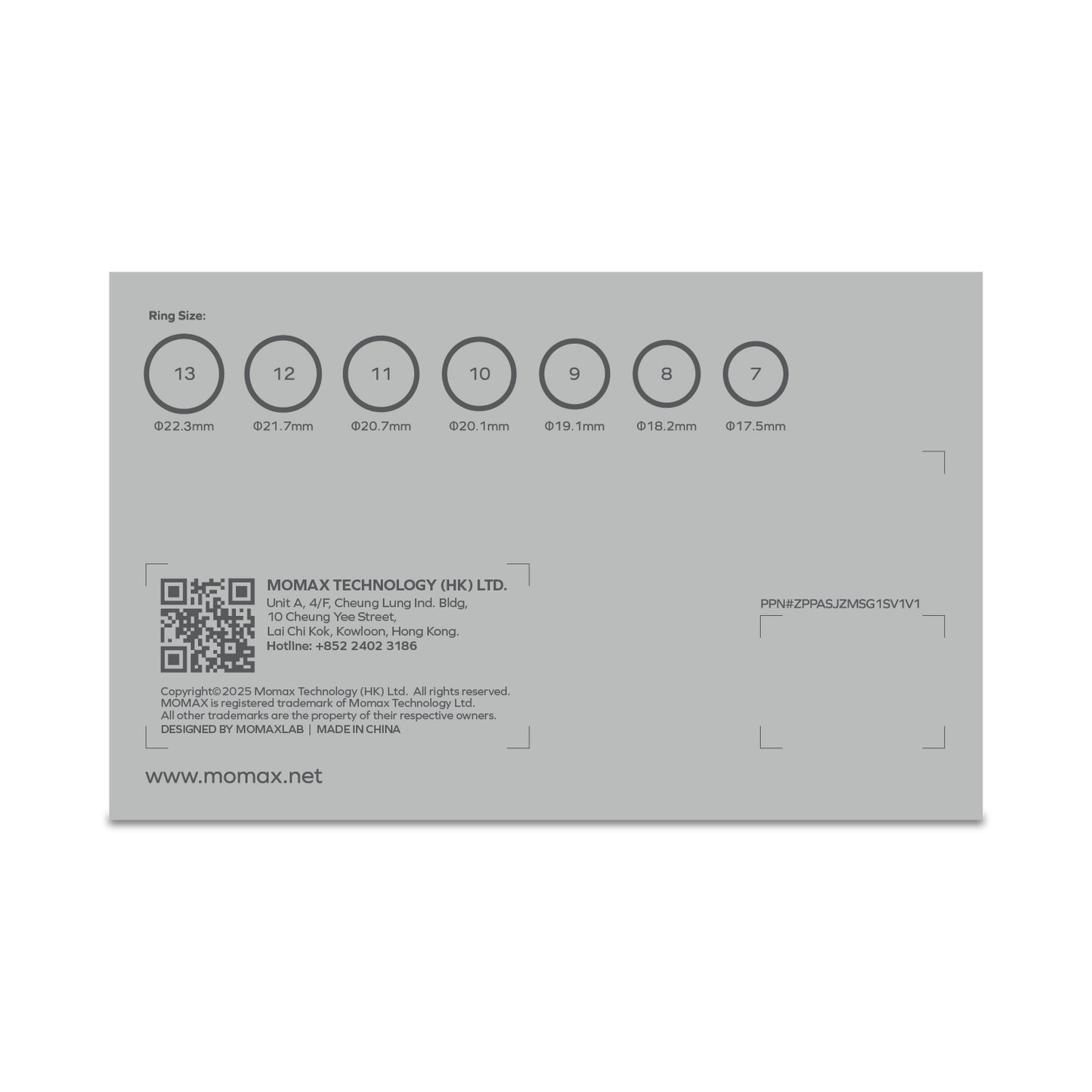 1-Sense Smart Ring Sizing Kit