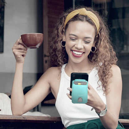 1-Wallet Magnetic Card Holder with Adjustable Stand