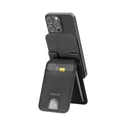 1-Wallet Magnetic Card Holder with Adjustable Stand