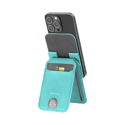 1-Wallet Magnetic Card Holder with Adjustable Stand