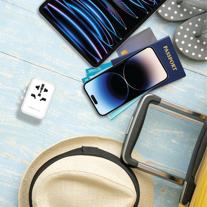 1-World 3-Port Travel Charger 20W